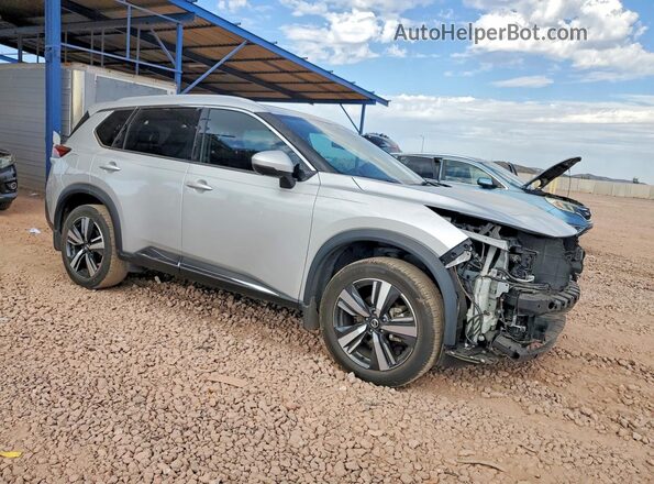 JN8AT3CA6MW024330 2021 NISSAN ROGUE Silver Przód prawy