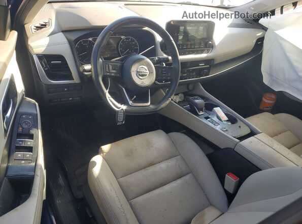JN8AT3CA8MW024443 2021 NISSAN ROGUE Blue Առջևի վահանակի տեսք