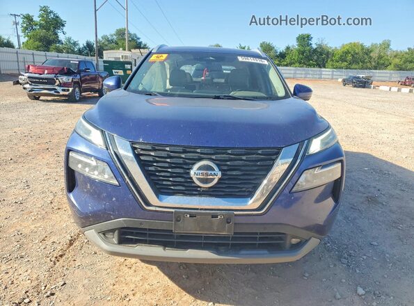 JN8AT3CA8MW024443 2021 NISSAN ROGUE Blue Դիմացի տեսք