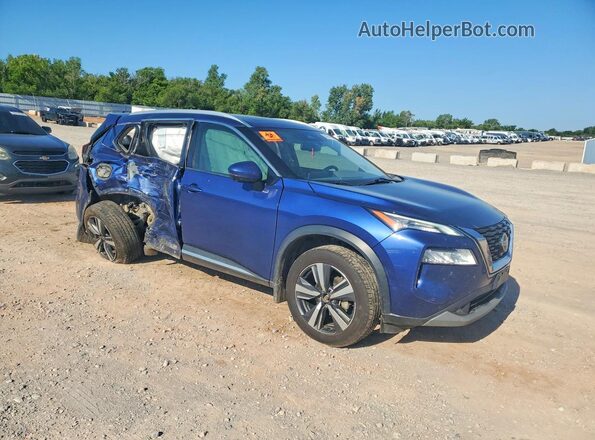 JN8AT3CA8MW024443 2021 NISSAN ROGUE Blue Առջևի աջ