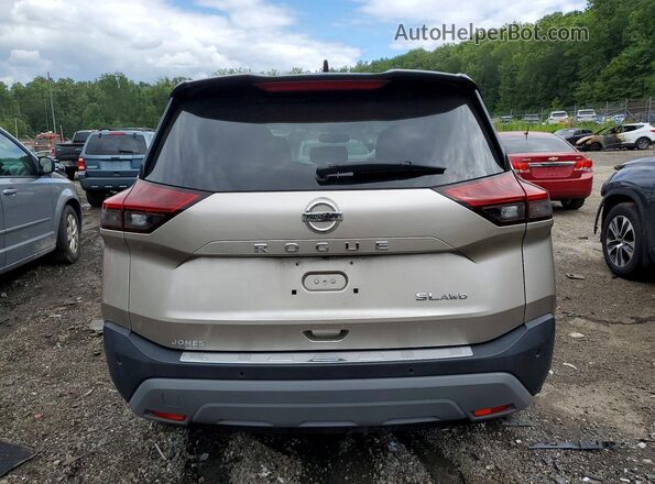JN8AT3CB0MW232521 2021 NISSAN ROGUE Beige Вид ззаду