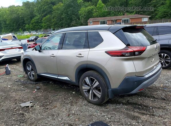 JN8AT3CB0MW232521 2021 NISSAN ROGUE Beige Задня ліва чверть