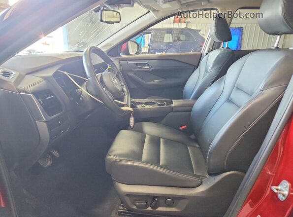 JN8AT3CB2MW201545 2021 NISSAN ROGUE Red Widok wnętrza z przodu