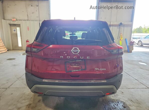 JN8AT3CB2MW201545 2021 NISSAN ROGUE Red Widok z tyłu
