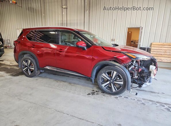 JN8AT3CB2MW201545 2021 NISSAN ROGUE Red Przód prawy