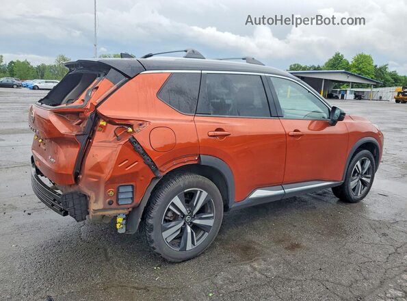JN8AT3CB3MW214367 2021 NISSAN ROGUE Оранжевый Задняя правая четверть