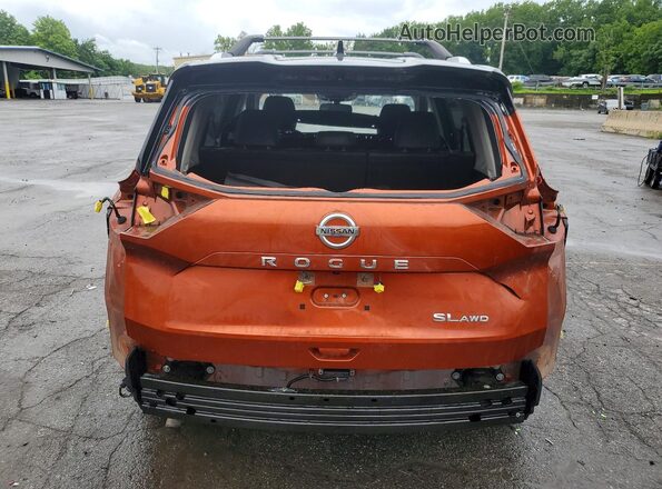 JN8AT3CB3MW214367 2021 NISSAN ROGUE Оранжевый Вид сзади