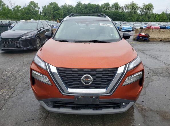 JN8AT3CB3MW214367 2021 NISSAN ROGUE Оранжевый Вид спереди