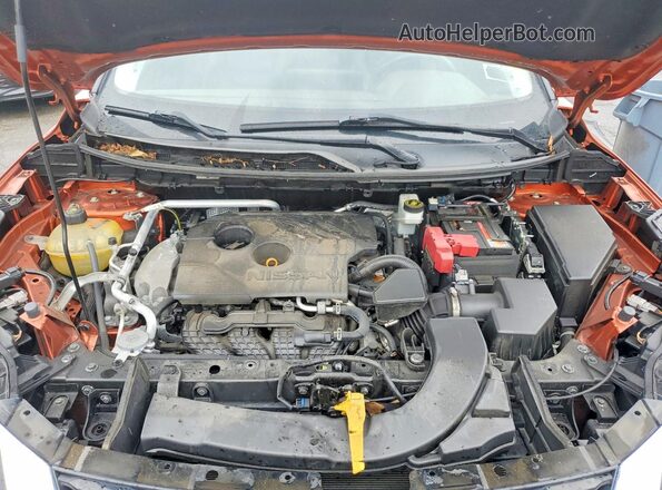 JN8AT3CB3MW214367 2021 NISSAN ROGUE Оранжевый Вид подкапотного пространства