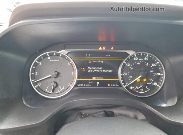 JN8AT3CB3MW223389 2021 NISSAN ROGUE Silver Вид щитка приладів