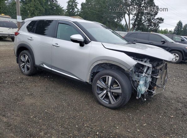 JN8AT3CB3MW223389 2021 NISSAN ROGUE Silver Передня права чверть