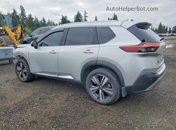 JN8AT3CB3MW223389 2021 NISSAN ROGUE Silver Задня ліва чверть