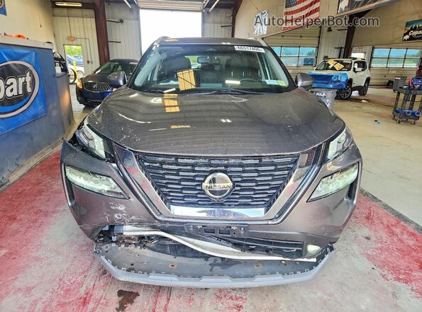 JN8AT3CBXMW212034 2021 NISSAN ROGUE Gray Вид задніх сидінь