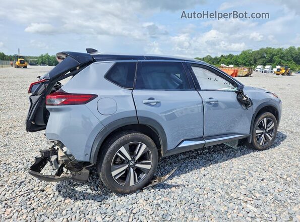 JN8AT3DC9MW105029 2021 NISSAN ROGUE Gray Trasero derecho