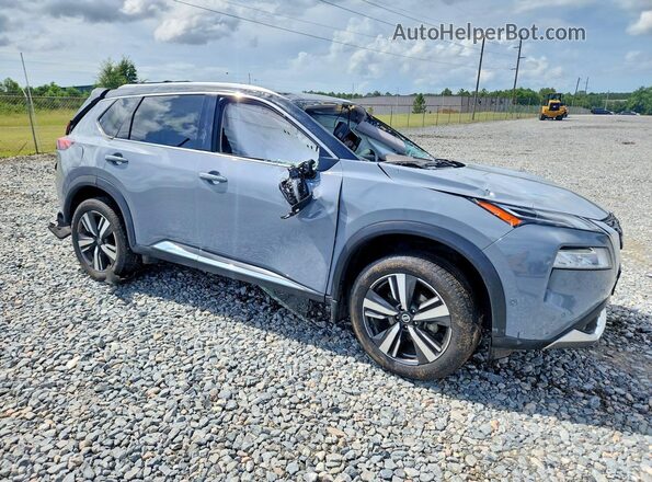 JN8AT3DC9MW105029 2021 NISSAN ROGUE Gray Delantero derecho
