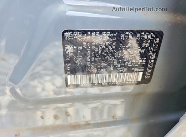 JN8AT3DC9MW105029 2021 NISSAN ROGUE Gray Vista de la etiqueta del VIN