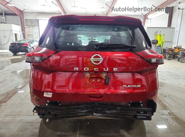 JN8AT3DCXMW101054 2021 NISSAN ROGUE Maroon Rear view