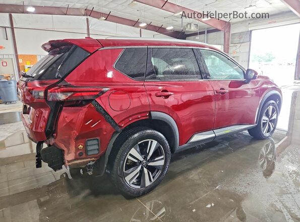 JN8AT3DCXMW101054 2021 NISSAN ROGUE Maroon Rear right