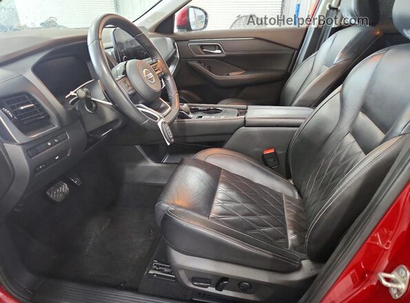 JN8AT3DCXMW101054 2021 NISSAN ROGUE Maroon Front interior view