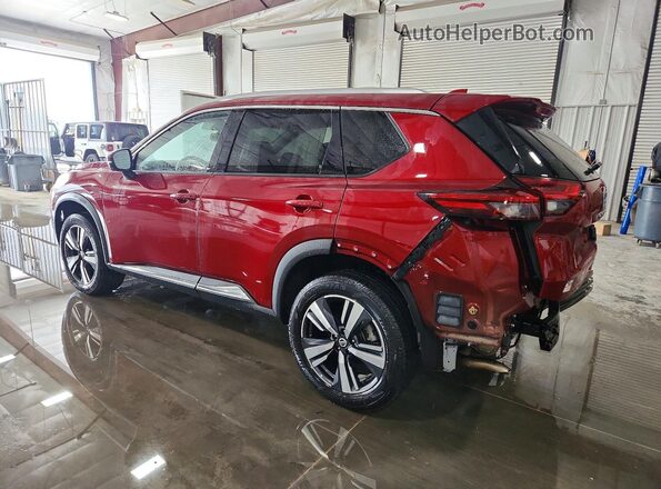 JN8AT3DCXMW101054 2021 NISSAN ROGUE Maroon Rear left