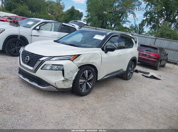 JN8AT3DD1MW310644 2021 NISSAN ROGUE White Vista tres cuartos delantera izquierda