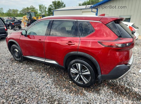 JN8AT3DD3MW300469 2021 NISSAN ROGUE Red Задня ліва чверть