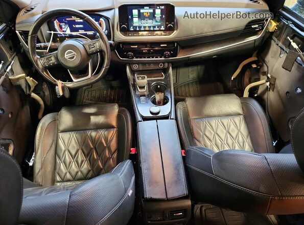 JN8AT3DD5MW312641 2021 NISSAN ROGUE Черный Вид панели приборов