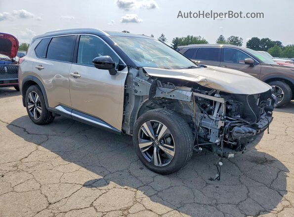 JN8AT3DD6MW301292 2021 NISSAN ROGUE Silver Przód prawy