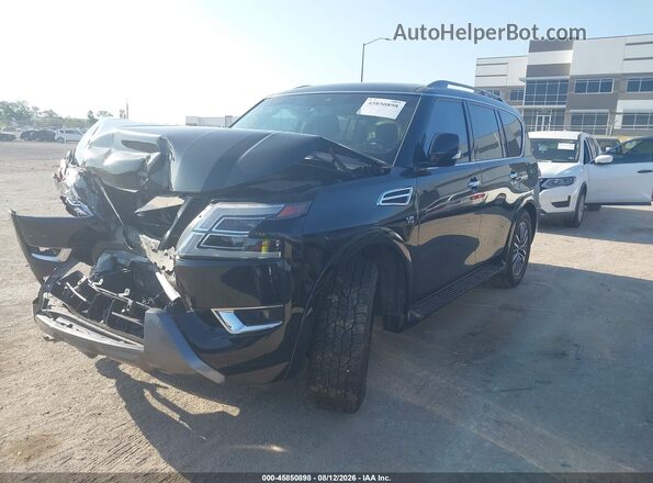 JN8AY2AC1N9160140 2022 NISSAN ARMADA Black Vista tres cuartos delantera izquierda