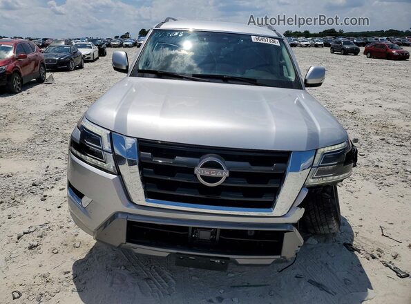 JN8AY2AC4N9161878 2022 NISSAN ARMADA Silver Front view