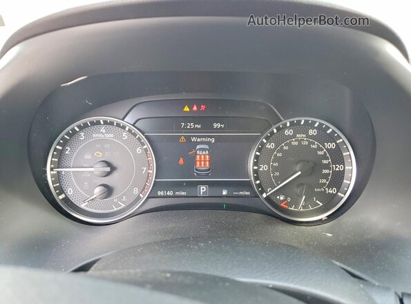JN8AY2AC4N9161878 2022 NISSAN ARMADA Silver Instrument cluster view