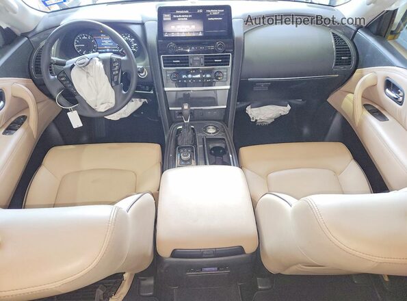 JN8AY2AC4P9182765 2023 NISSAN ARMADA Белый Вид панели приборов