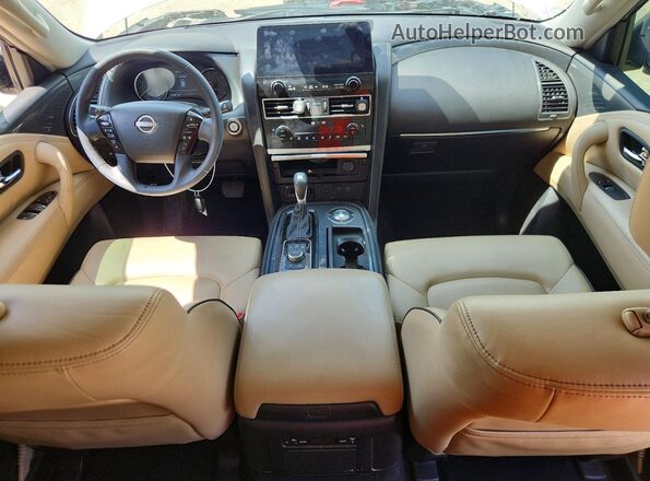 JN8AY2AC7N9160059 2022 NISSAN ARMADA White Dashboard view