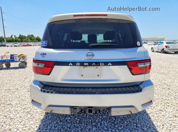 JN8AY2AC7N9161339 2022 NISSAN ARMADA Серебряный Вид сзади