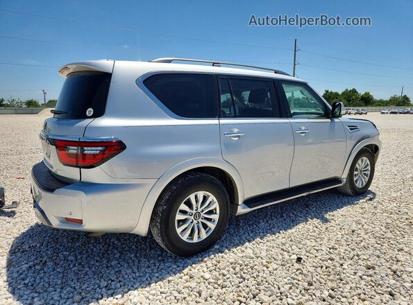 JN8AY2AC7N9161339 2022 NISSAN ARMADA Серебряный Задняя правая четверть
