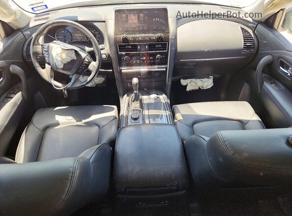JN8AY2AC7N9161339 2022 NISSAN ARMADA Серебряный Вид панели приборов