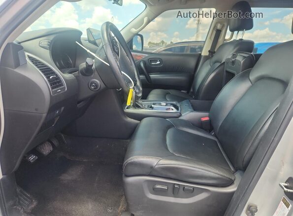 JN8AY2AD6M9660432 2021 NISSAN ARMADA Серый Вид салона спереди