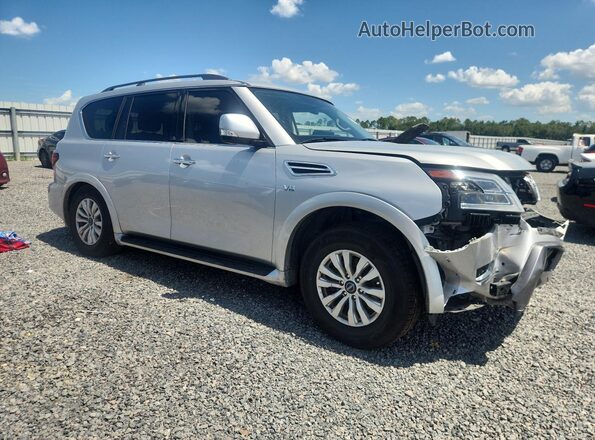 JN8AY2AD6M9660432 2021 NISSAN ARMADA Серый Передняя правая четверть