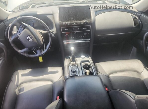 JN8AY2AD6M9660432 2021 NISSAN ARMADA Серый Вид панели приборов