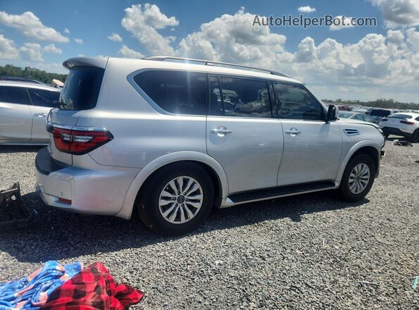 JN8AY2AD6M9660432 2021 NISSAN ARMADA Серый Задняя правая четверть