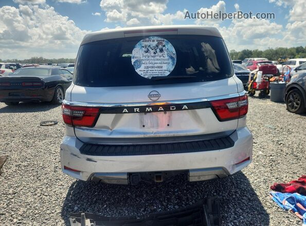 JN8AY2AD6M9660432 2021 NISSAN ARMADA Серый Вид сзади