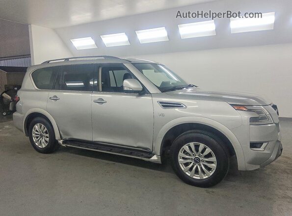 JN8AY2AD9M9660778 2021 NISSAN ARMADA Silver Przód prawy