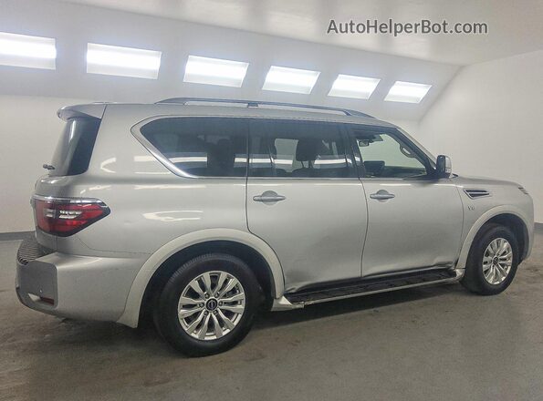 JN8AY2AD9M9660778 2021 NISSAN ARMADA Silver Tył prawy
