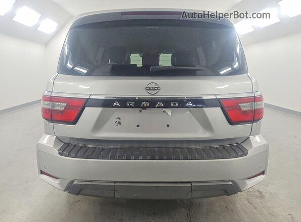 JN8AY2AD9M9660778 2021 NISSAN ARMADA Silver Widok z tyłu