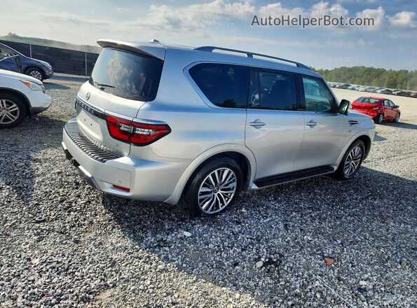 JN8AY2BA1M9370250 2021 NISSAN ARMADA Silver Trasero derecho