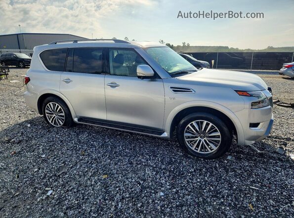 JN8AY2BA1M9370250 2021 NISSAN ARMADA Silver Delantero derecho