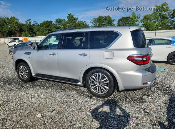 JN8AY2BA1M9370250 2021 NISSAN ARMADA Silver Trasero izquierdo
