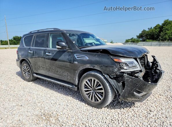 JN8AY2BA6N9390785 2022 NISSAN ARMADA Black Передня права чверть