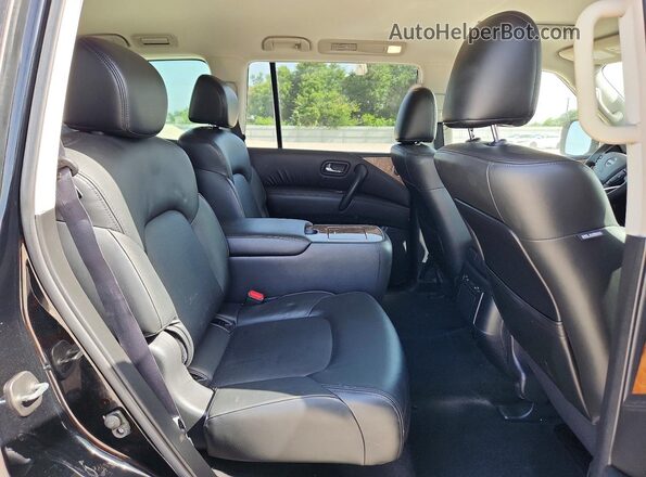JN8AY2BA6N9390785 2022 NISSAN ARMADA Black Вид задньої частини салону