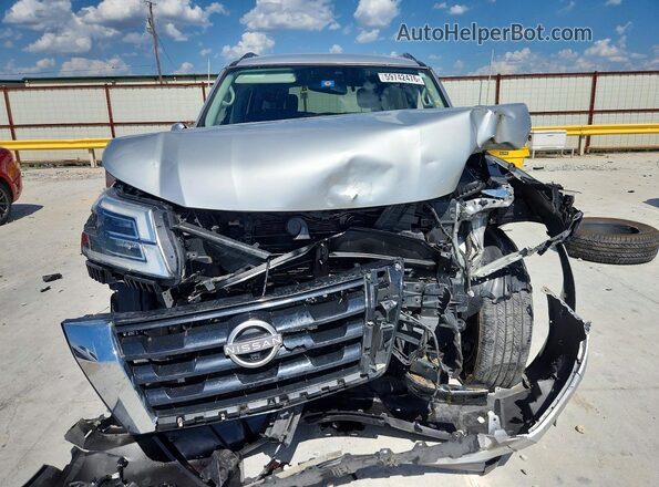 JN8AY2BAXM9371073 2021 NISSAN ARMADA Silver Front view